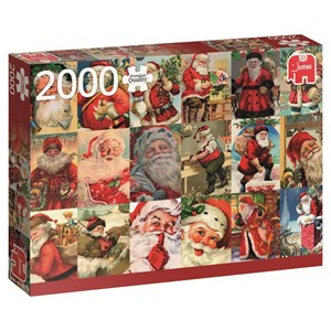 Jumbo (18589) - "Vintage Santa's" - 2000 piezas