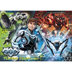 Clementoni (30442) - "Turbo Team-up Max Steel" - 500 piezas