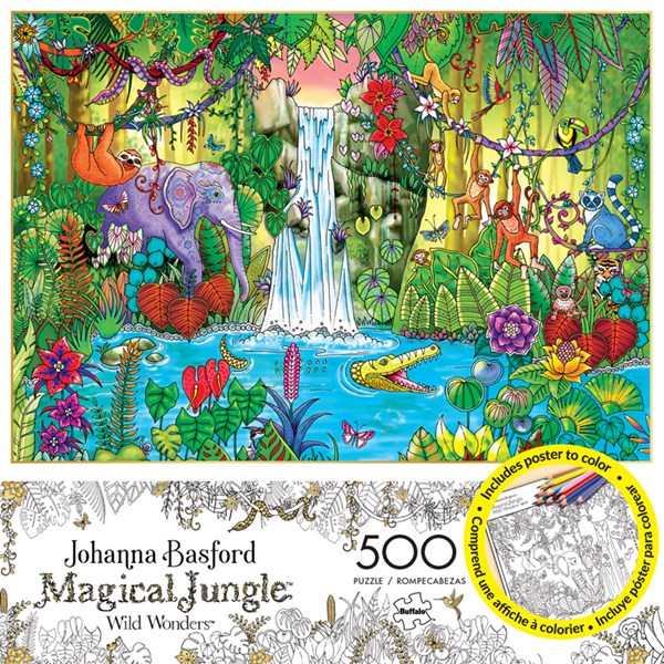 Buffalo Games (3847) - Johanna Basford: "Magical Jungle" - 500 piezas