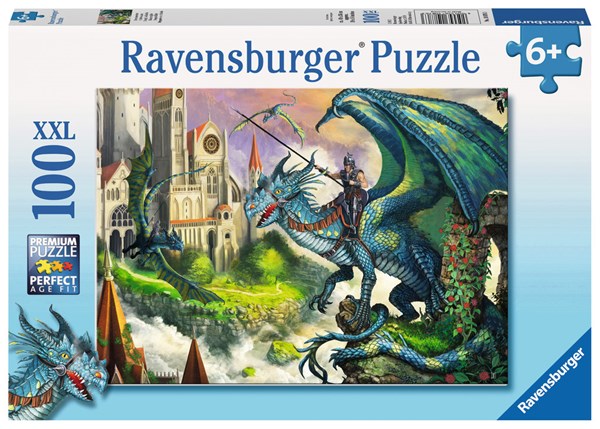 Ravensburger (10876) - "Dragon Rider" - 100 piezas