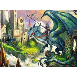 Ravensburger (10876) - "Dragon Rider" - 100 piezas