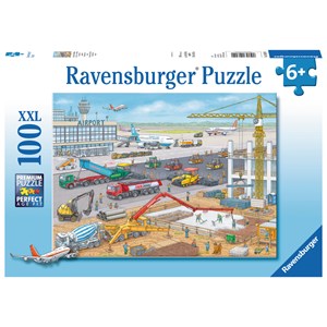 Ravensburger (10624) - "Construction Site at the Airport" - 100 piezas