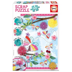Educa (16738) - "Garden Art Scrap Puzzle" - 500 piezas