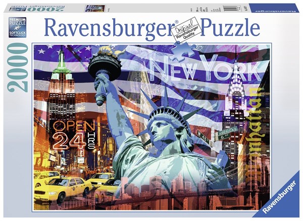 Ravensburger (16687) - "New York Collage" - 2000 piezas