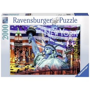 Ravensburger (16687) - "New York Collage" - 2000 piezas