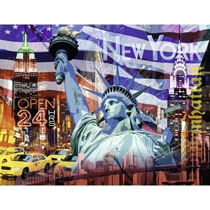 Ravensburger (16687) - "New York Collage" - 2000 piezas