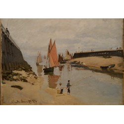 Grafika (00037) - Claude Monet: "Le Port de Trouville, 1870" - 1000 piezas