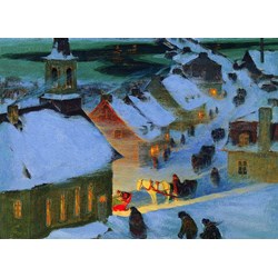 Eurographics (6000-7184) - "Clarence Gagnon, Christmas Mass" - 1000 piezas