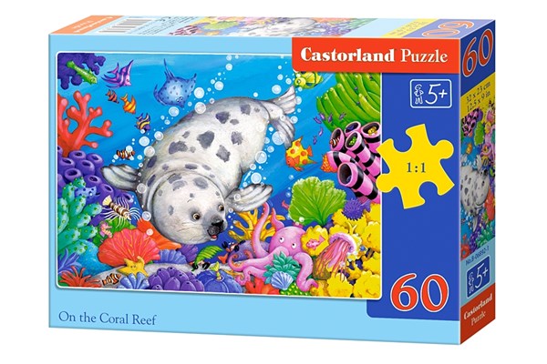 Castorland (B-06892) - "On the Coral Reef" - 60 piezas