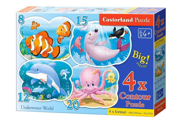 Castorland (B-043026) - "Underwater World" - 8 12 15 20 piezas