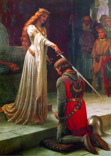Gold Puzzle (60959) - Edmund Blair Leighton: "The Accolade" - 1000 piezas