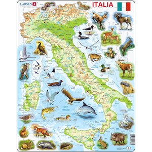 Larsen (K83-IT) - "Map of Italy (in Italian)" - 65 piezas