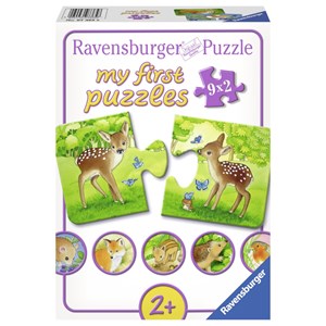 Ravensburger (07365) - "Cute Forest Animals" - 2 piezas