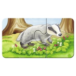 Ravensburger (07365) - "Cute Forest Animals" - 2 piezas