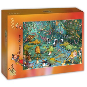 Grafika (T-00485) - François Ruyer: "Jungle" - 2000 piezas