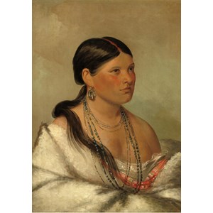 Grafika (02233) - George Catlin: "The Female Eagle, Shawano, 1830" - 1000 piezas