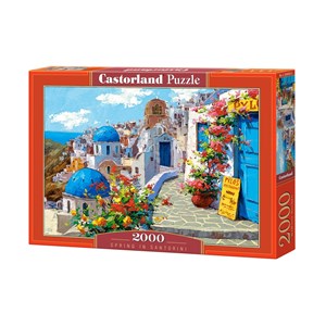 Castorland (C-200603) - "Spring in Santorini" - 2000 piezas