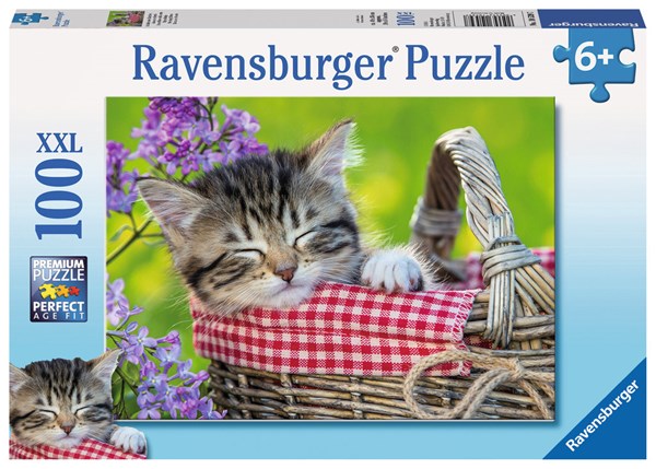 Ravensburger (10539) - "Sleeping Kitten" - 100 piezas