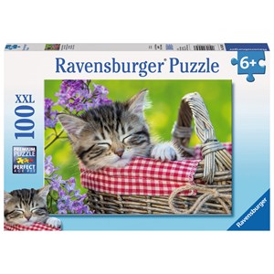 Ravensburger (10539) - "Sleeping Kitten" - 100 piezas