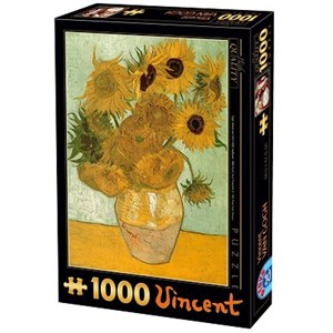 D-Toys (66916-VG01) - Vincent van Gogh: "Sunflowers" - 1000 piezas