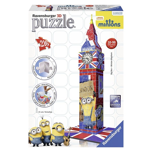 Ravensburger (12589) - "Big Ben Minions" - 216 piezas