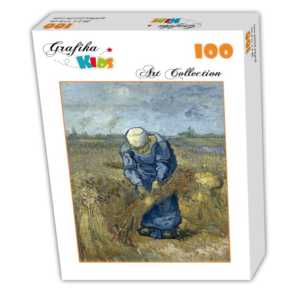 Grafika (00299) - Vincent van Gogh: "Peasant woman binding sheaves (after Millet)" - 100 piezas