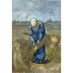 Grafika (00299) - Vincent van Gogh: "Peasant woman binding sheaves (after Millet)" - 100 piezas